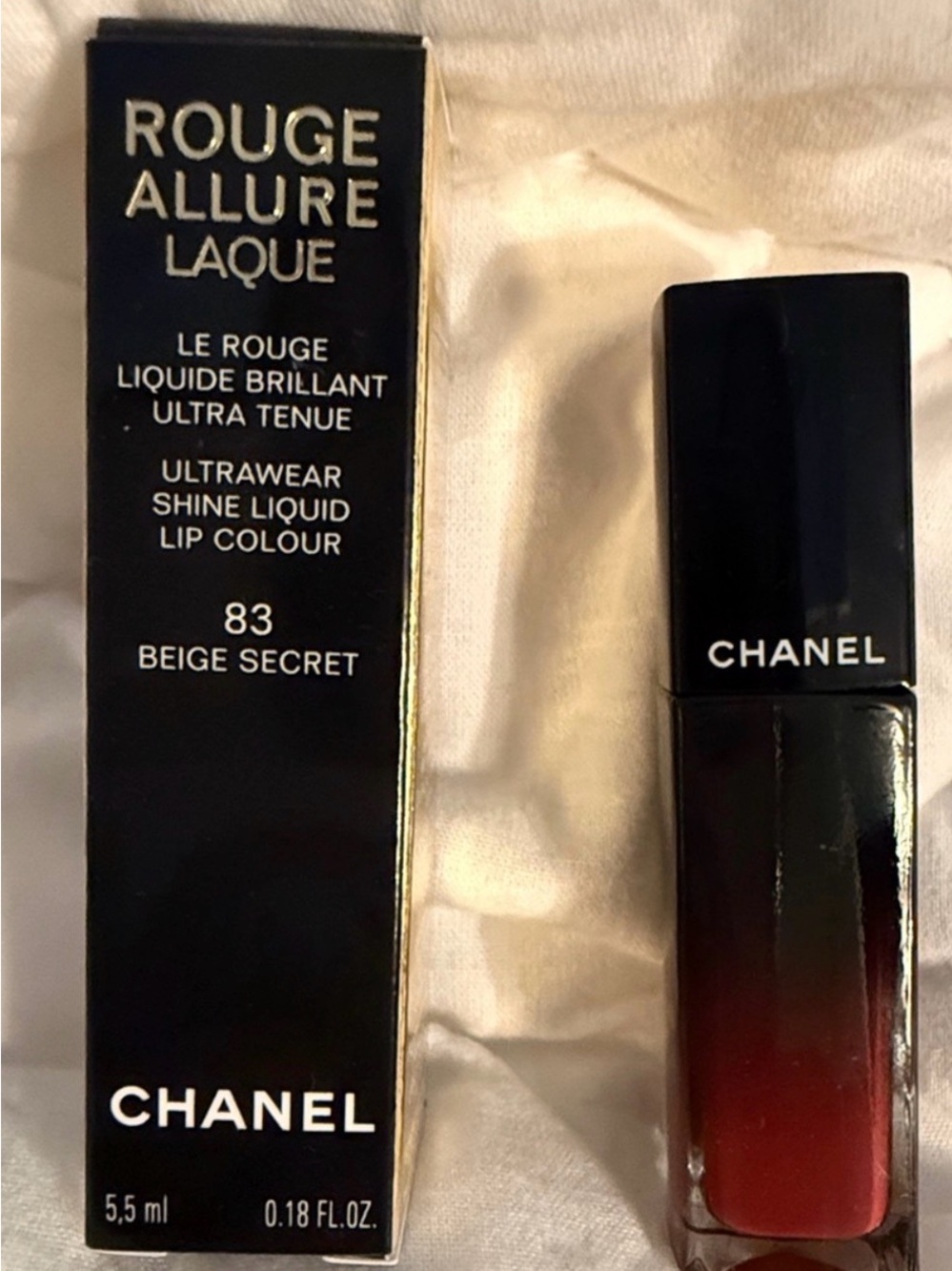Chanel Rouge Allure Laque Liquid Lip Colour — 83 Beige Secret NEW IN BOX